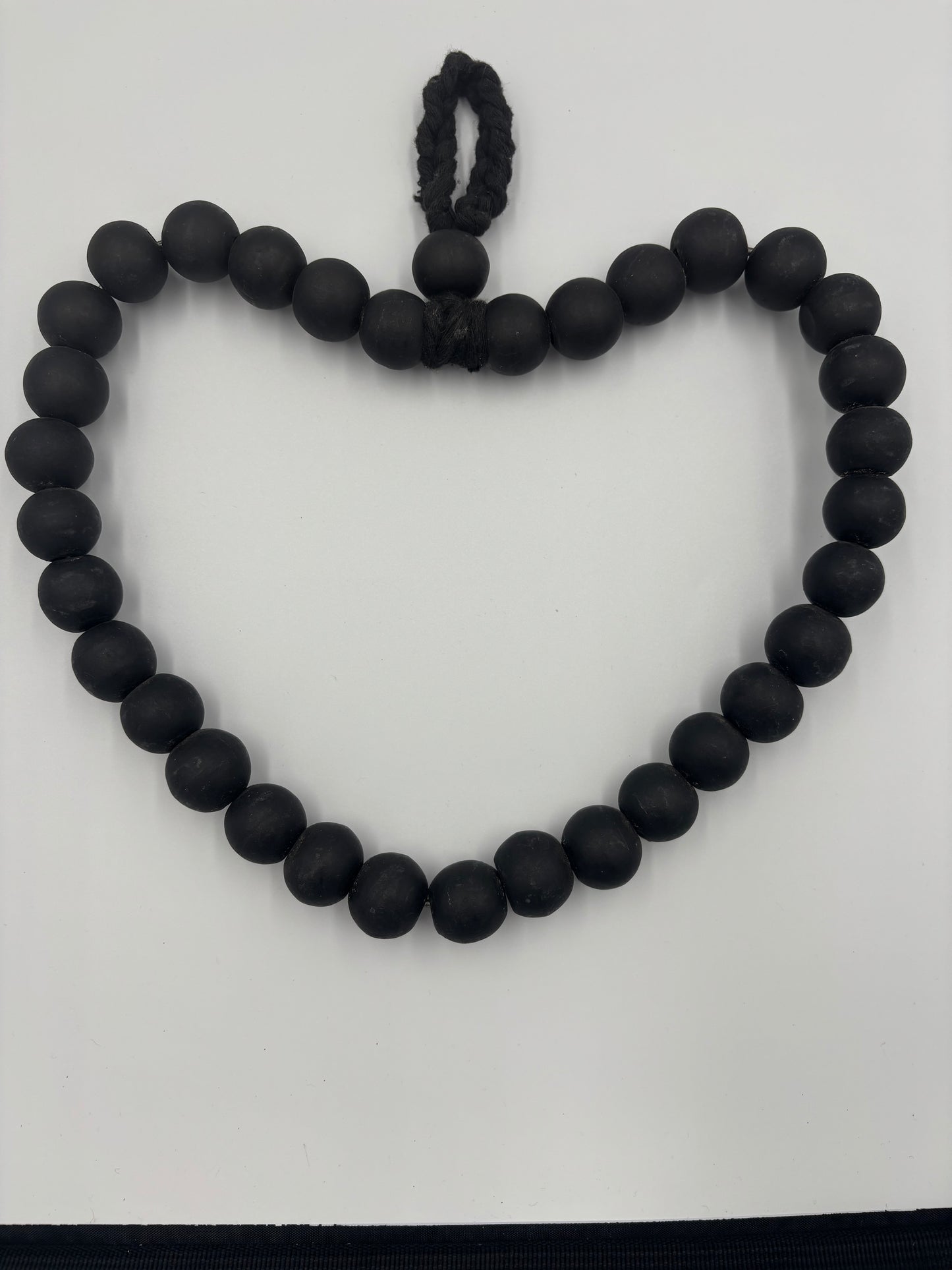 Boho Beaded Heart Wall Hanger