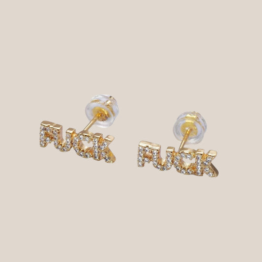 Dainty "F##K" Earring