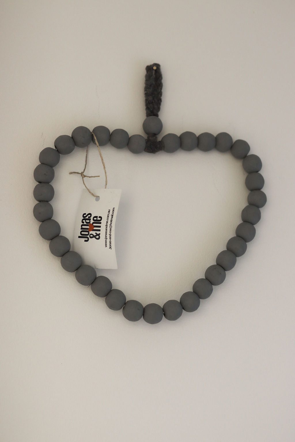 Boho Beaded Heart Wall Hanger