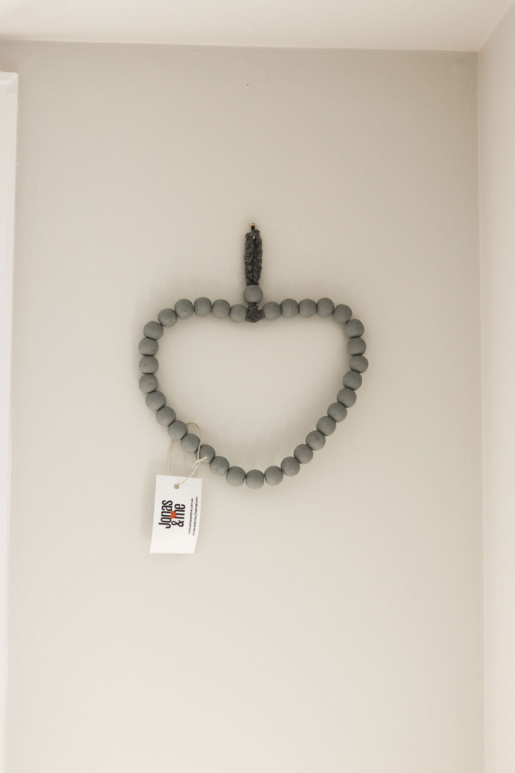 Boho Beaded Heart Wall Hanger
