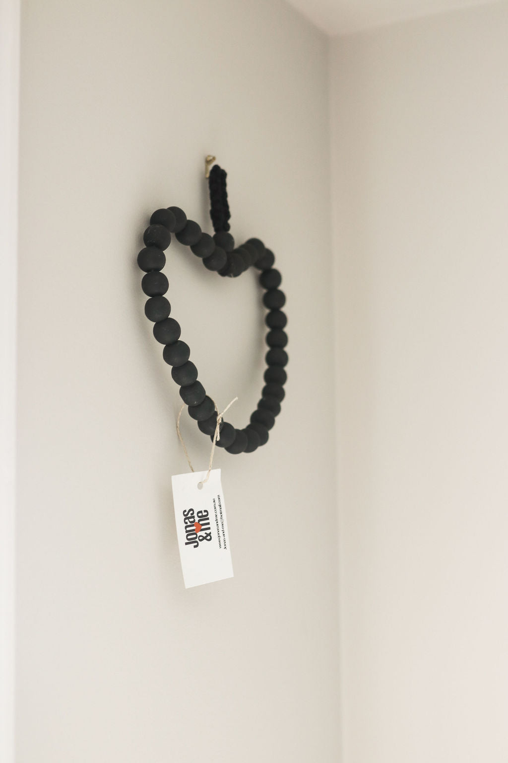 Boho Beaded Heart Wall Hanger