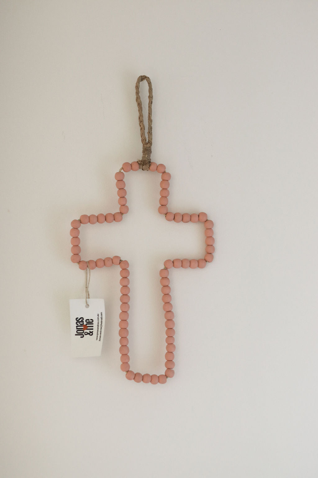 Boho Beaded Cross Wall Hanger
