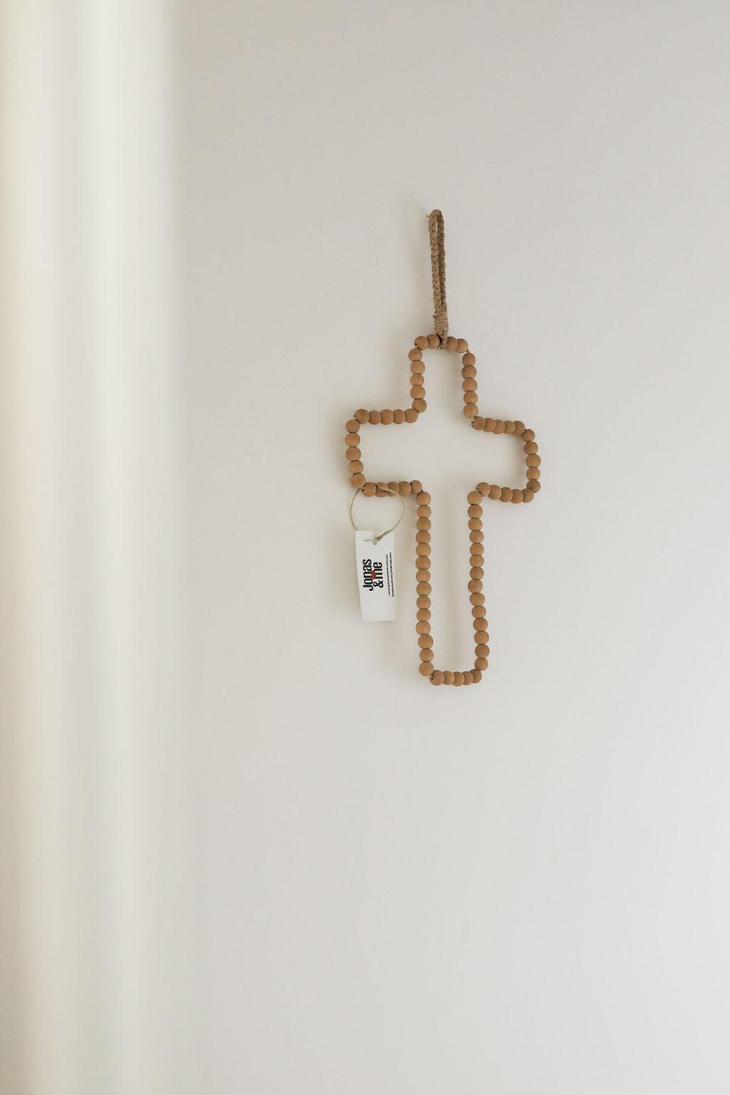Boho Beaded Cross Wall Hanger