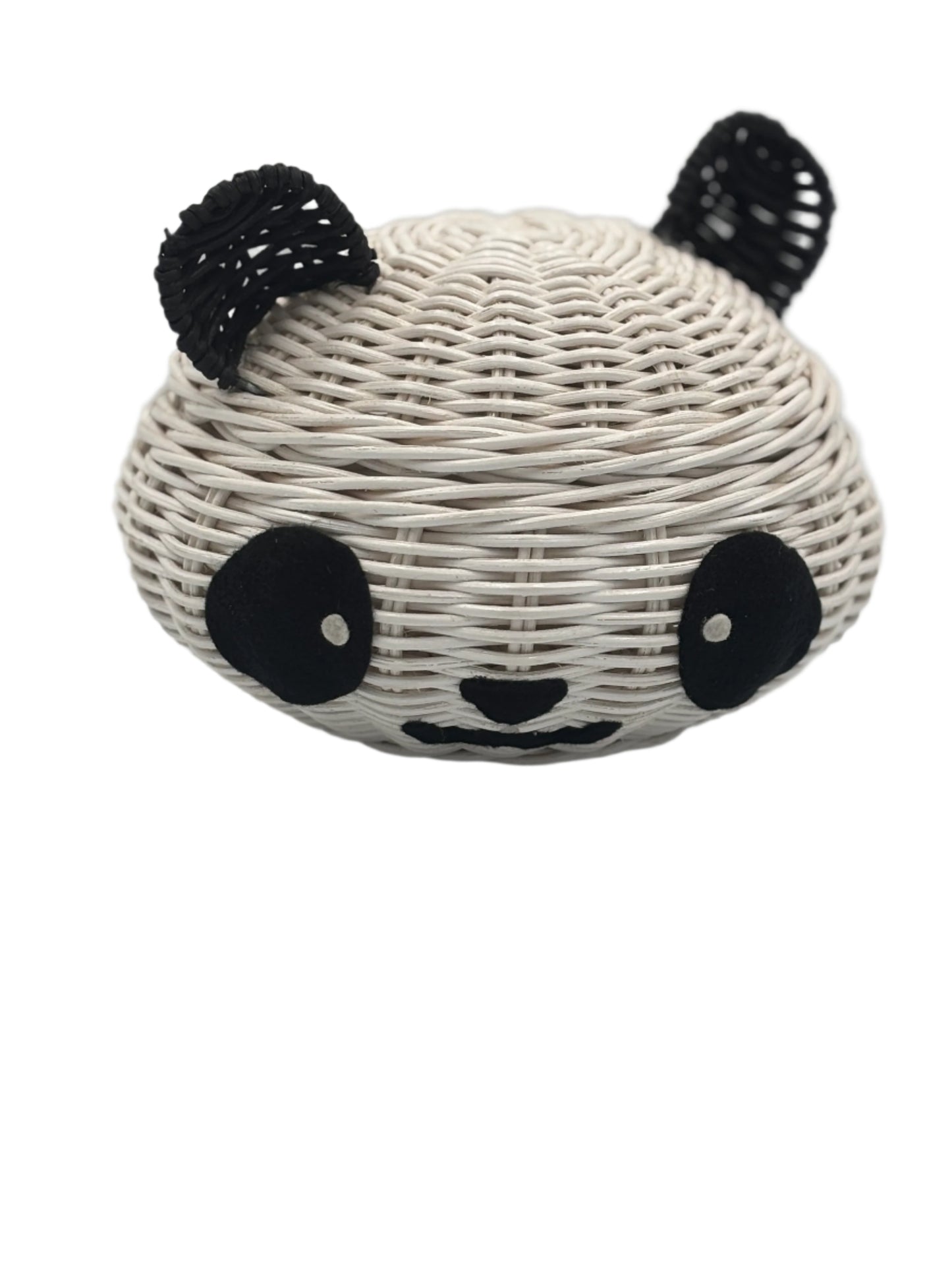 Wicker Panda Head Basket