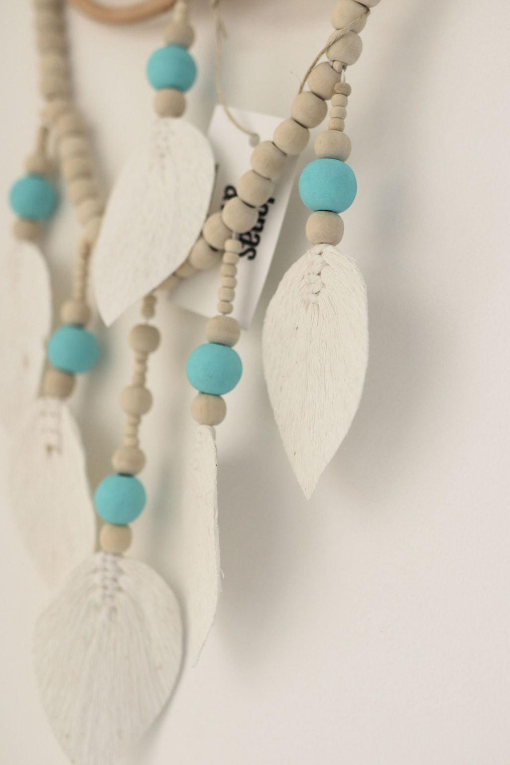 Lotus Dream Catcher - Handcrafted with Beads and Bamboo Wall Hanger