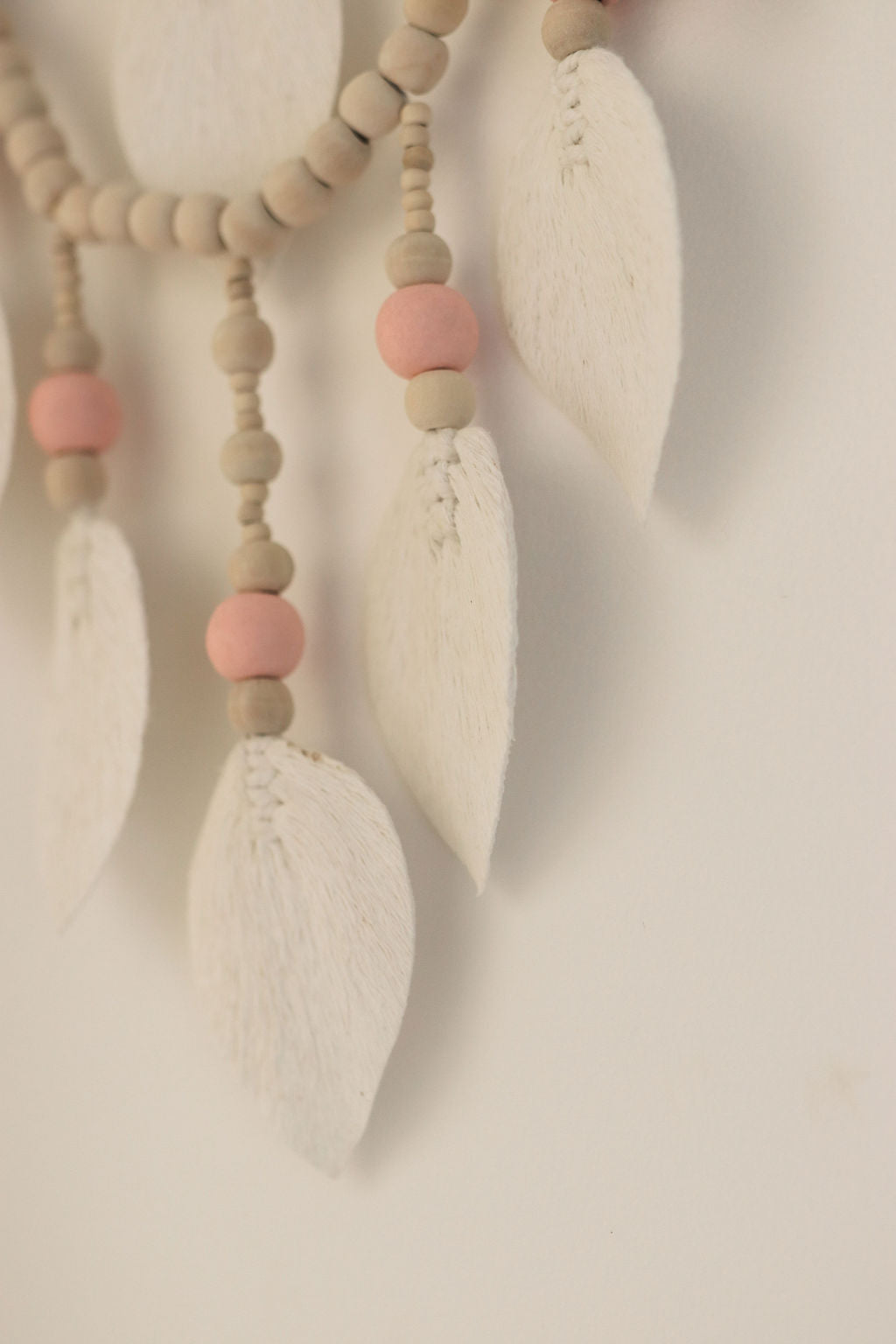 Lotus Dream Catcher - Handcrafted with Beads and Bamboo Wall Hanger