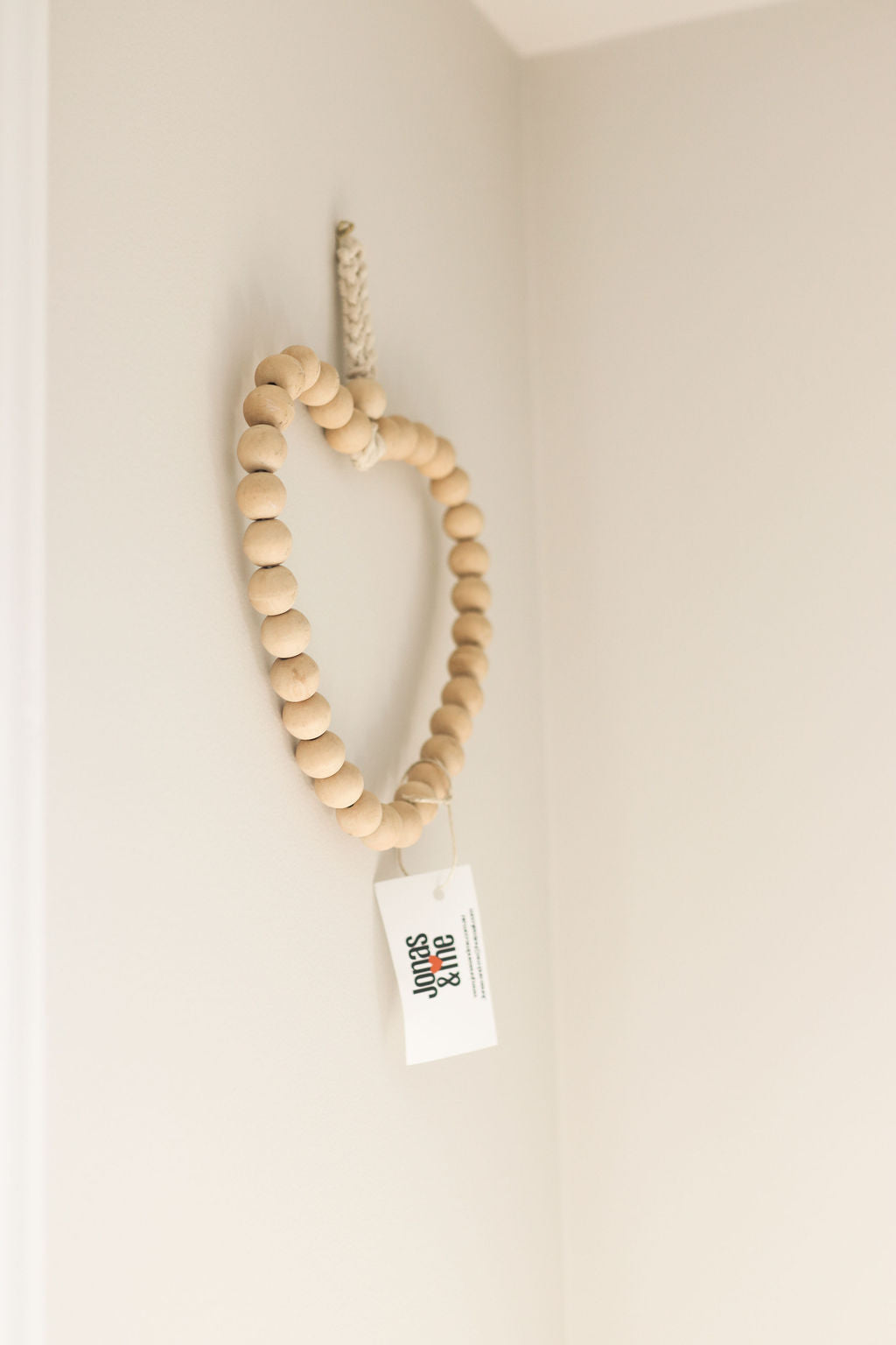 Boho Beaded Heart Wall Hanger