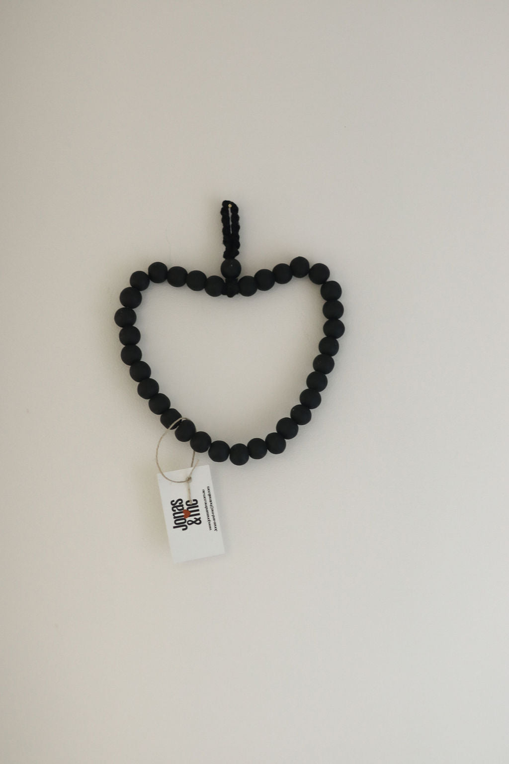 Boho Beaded Heart Wall Hanger