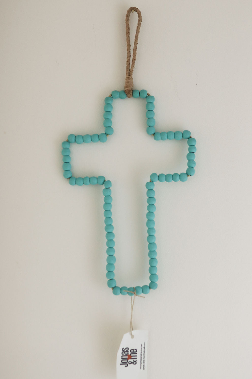 Boho Beaded Cross Wall Hanger