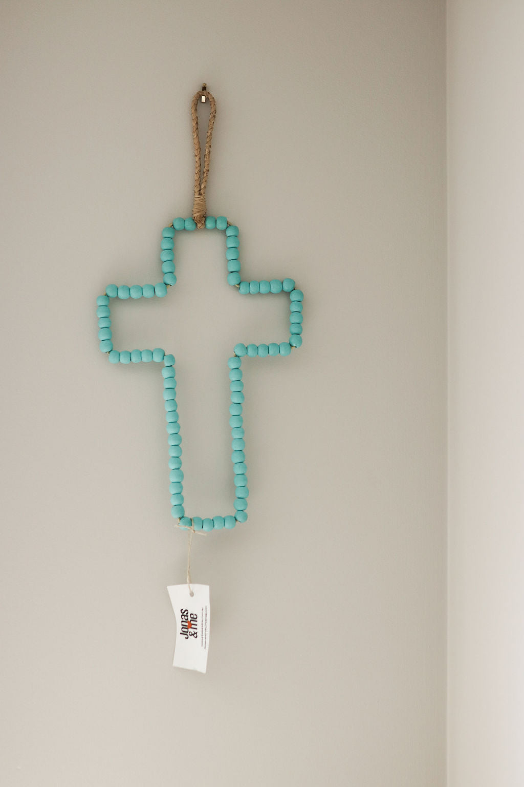 Boho Beaded Cross Wall Hanger