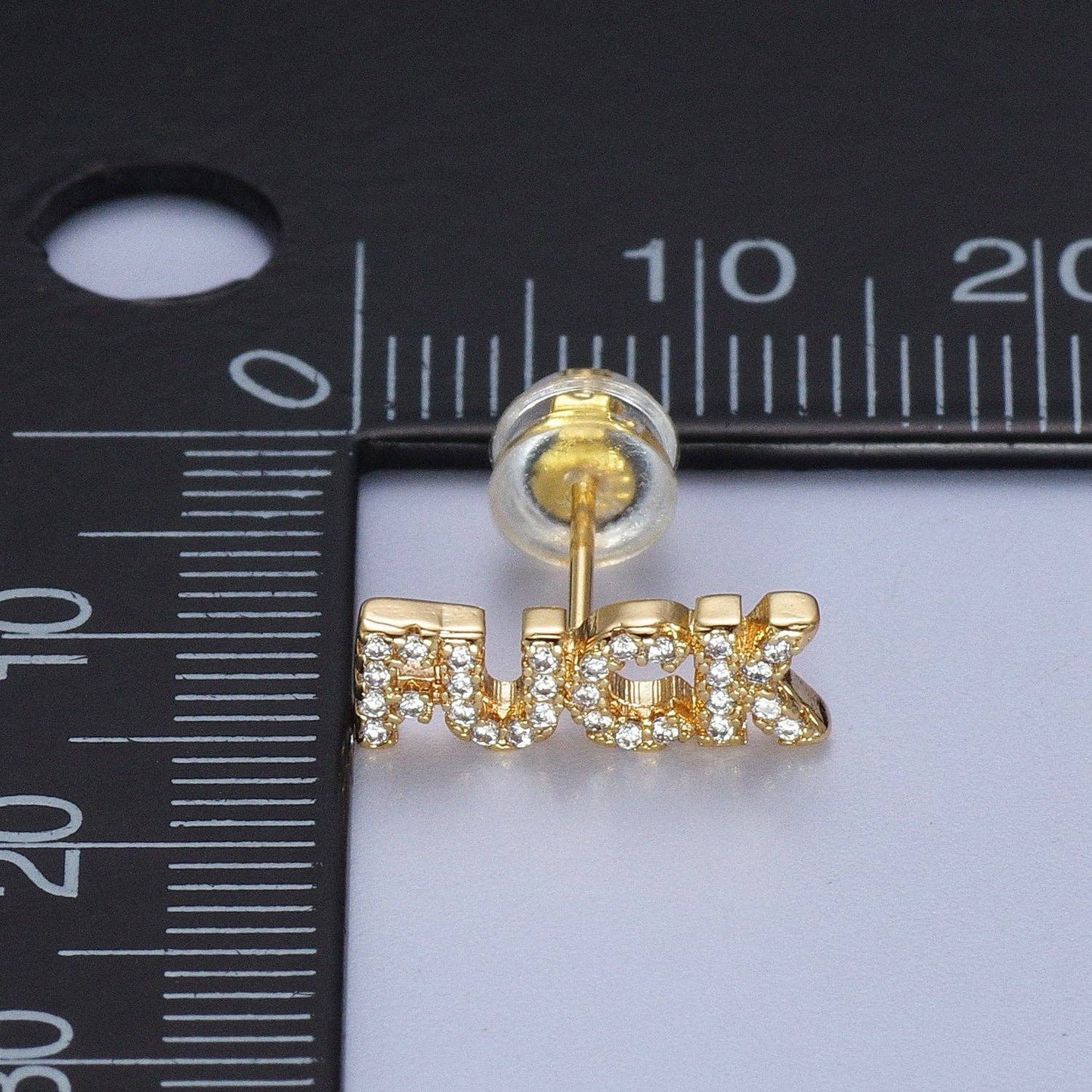 Dainty "F##K" Earring